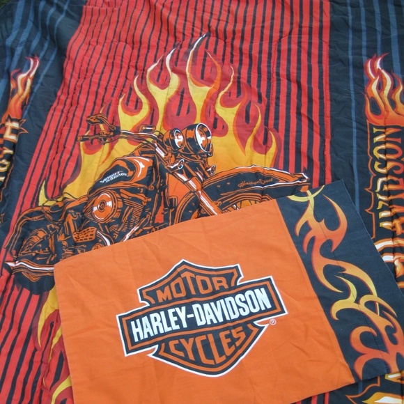 Harley Davidson Bedding Harley Davidson Flame Motorcycle